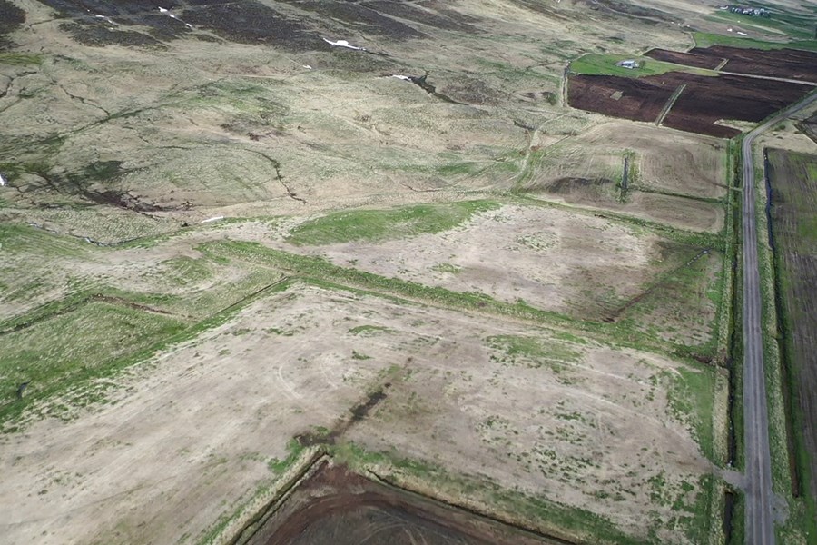  Á Göngustöðum í Svarfaðardal sluppu engin tún við kal í vor. 