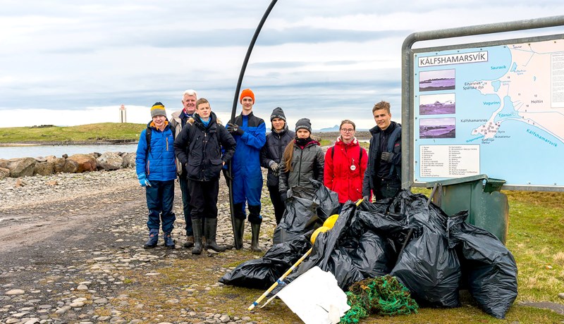 Gríðarlegt magn af rusli safnaðist í fjöruhreinsunarátaki
