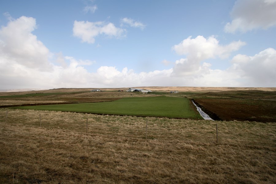 Landbúnaðarland. Urriðaá í Miðfirði.