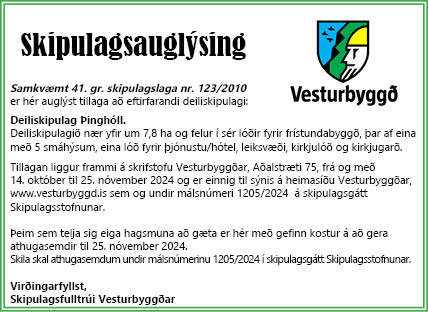 VesturbyggðSkipulag